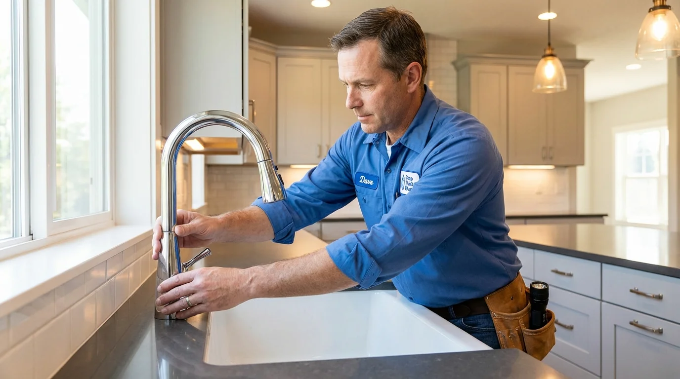 Kitchen faucet installation by Johns Plumbing LLC in Bisbee