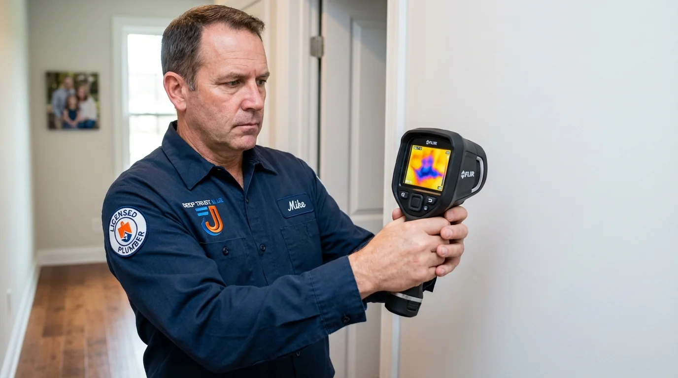 Thermal imaging leak detection by Johns Plumbing LLC in Bisbee